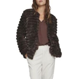 Heartloom Dark Brown Teddy Jacket